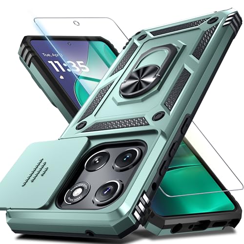 for Moto G Stylus 5G 2026/2025 Case Built in Slide Camera Cover - color: Dark Green, size: Moto G Stylus 5G 2026/2025