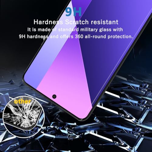 1 Pack Privacy Screen Protector for Xiaomi Redmi Note 13 Pro+/Plus 5G with 2 Pack Camera Lens Protector, 9H Hardness, Anti Spy Tempered Glass, Black Protector for Redmi Note 13 Pro+/Plus 5G - size: for Redmi Note 13 Pro+/Plus 5G
