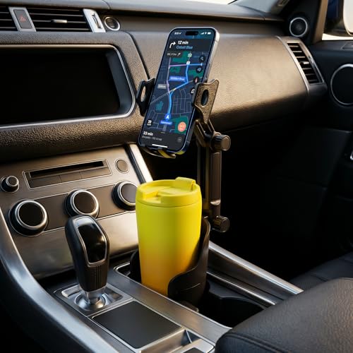 Cup Holder Phone Holder for Car, Car Phone Mount for Your Car - color: Black