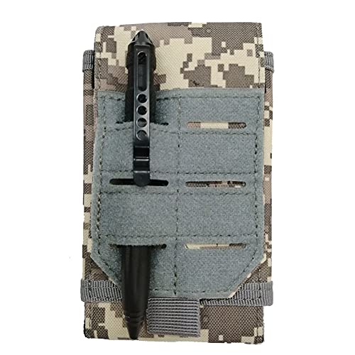 Universal Tactical Molle Phone Pouch Cellphone Holder | Mobile Holster Belt Smartphone Pouch for iPhone 17 Pro Max/Air/17 Pro/ iphone17/16 /15 /14 /13/12 Pro Max/iphone 16/15/14Plus - color: ACU
