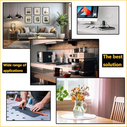 Upgraded Silicone Furniture Pads, 5 x 40 Inch Non Slip Rubber Pads