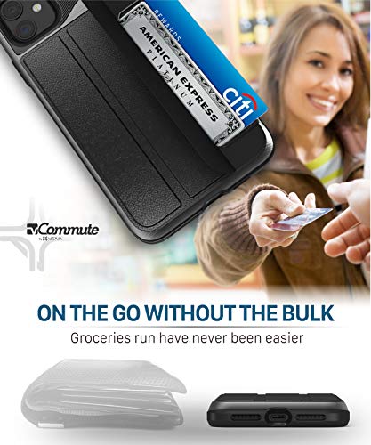VENA vCommute for iPhone 11 Wallet Case, Black - color: Black, size: iPhone 11