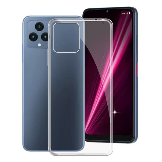 Phone Case for T-Mobile T Phone 5G (6.52"), Ultra Slim Shockproof Silicone Protection Case for T-Mobile T Phone 5G, Clear Anti-Yellowing Anti-Scratch Soft TPU Back Cover - Transparent