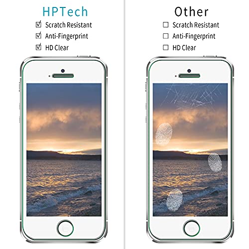 2 Pack Screen Protector for iPhone SE 2016/5S/5/5C Tempered Glass - color: Clear-iPhone SE 2016