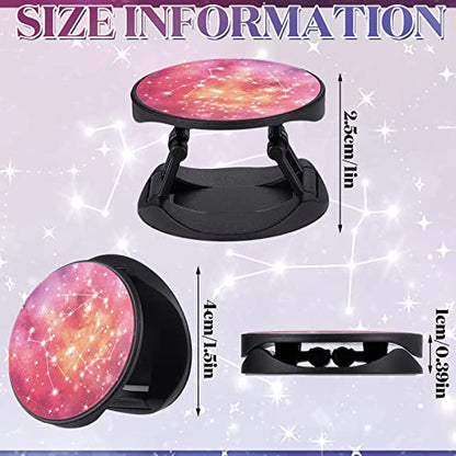 Honoson 9 Pcs Cell Phone Grip Holder Collapsible Holder, Constellation - color: Constellation Style