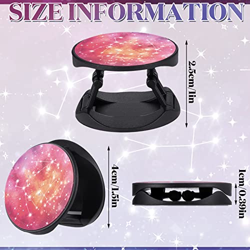 Honoson 9 Pcs Cell Phone Grip Holder Collapsible Holder, Constellation - color: Constellation Style