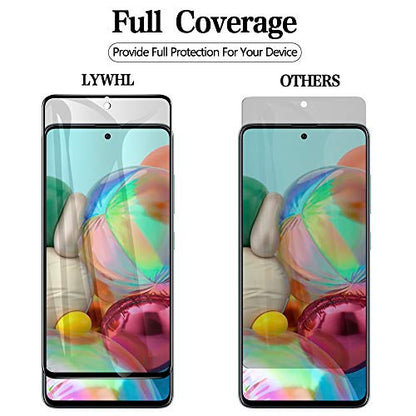 [2 Pack] for Samsung Galaxy A71 / A72 / A73 Privacy Screen Protector, Anti Spy 9H Tempered Glass for Galaxy A73 5G A71 A72 (4G/5G), Case Friendly Full Coverage Anti Scratch Bubble Free Easy Install - size: Samsung Galaxy A71 / A72 / A73