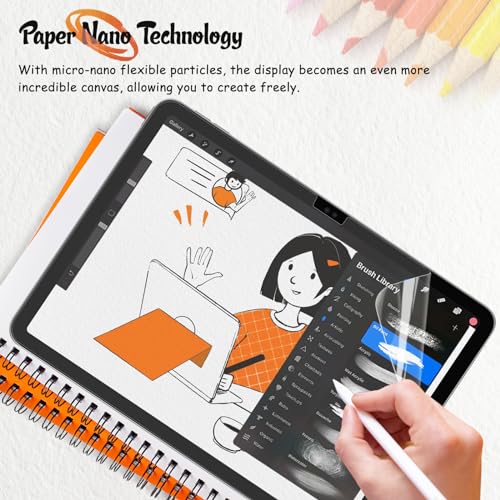 KCT 2 Pack Paperfeel Screen Protector for iPad A16 11th/10th & iPad Air 11