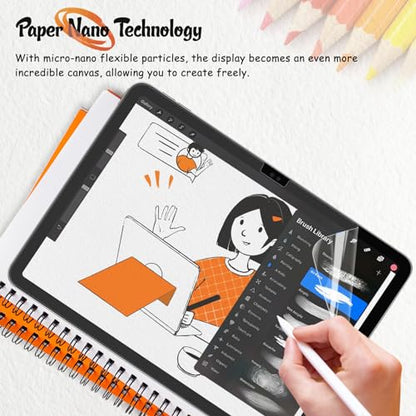 KCT 2 Pack Paperfeel Screen Protector for iPad A16 11th/10th & iPad Air 11