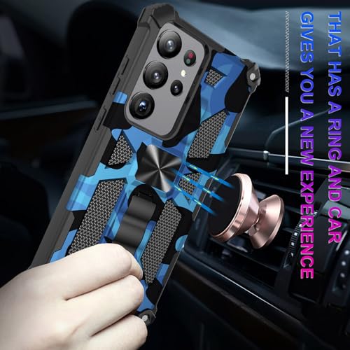 for Samsung Galaxy S26 Ultra Case Camo Phone Case, Blue - color: Blue, size: Samsung Galaxy S26 Ultra 5G
