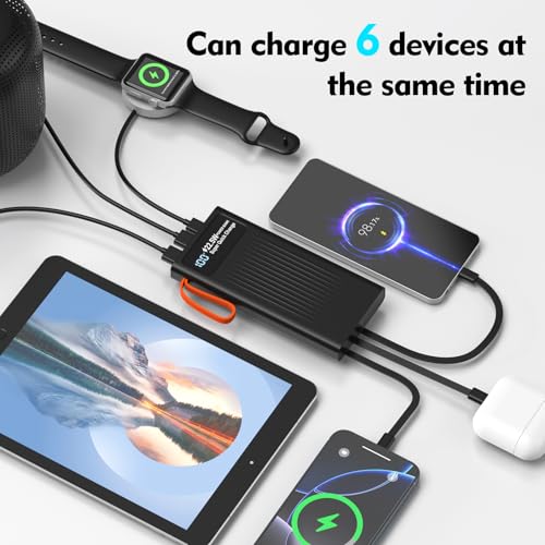 Portable Charger 10000mAh Power Bank Built-in Cable,PD 22.5W Fast Charging Powerbank, LED Display External Battery Pack with LED Lighting, Travel Phone Charger for iPhone 17/16/15/14/13/12,Samsung - color: Black-1