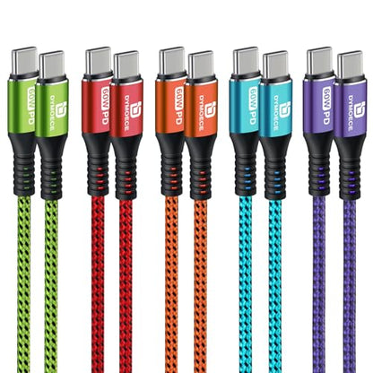 USB C to USB C Cable 60W Fast Charging C Cord 5Pack 6FT
