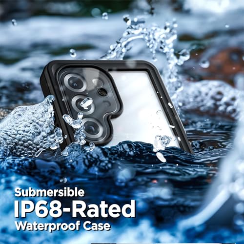 Encased Waterproof Belt Case for Samsung Galaxy S25 Ultra with Holster Clip [Full-Body] 360 Protective Cover with Built-in Screen Protector (IP68, Submersible) - size: S25 Ultra