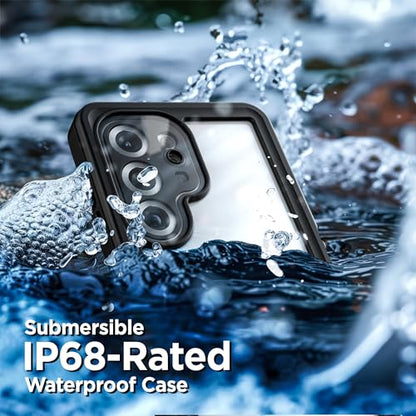 Encased Waterproof Belt Case for Samsung Galaxy S25 Ultra with Holster Clip [Full-Body] 360 Protective Cover with Built-in Screen Protector (IP68, Submersible) - size: S25 Ultra