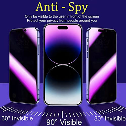 Compatible with iPhone 14 Pro Max Privacy Screen Protector - color: For iphone 14 Pro Max Purple