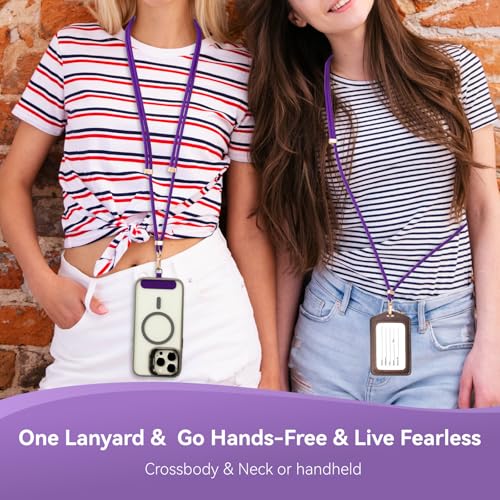 VVAAGG Cell Phone Lanyard for iPhone Crossbody Phone Strap - color: Dkpurple