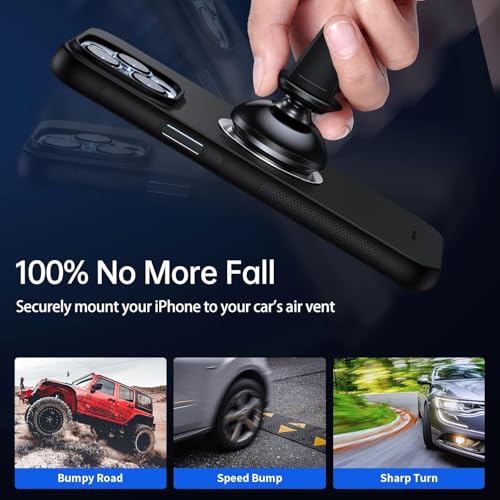 SYNCWIRE Magnetic Phone Holder for Car, 360° Rotatable Super Strong Magnets Air Vent Cell Phone Car Mount Compatible with iPhone, Android, Samsung