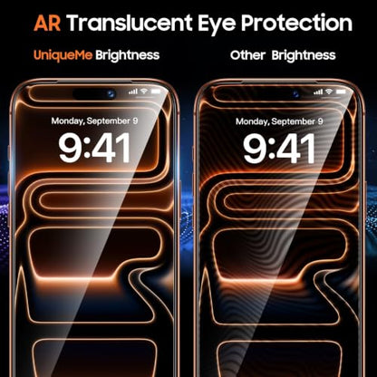 UniqueMe 360° Privacy Screen Protector for iPhone 17 Pro Max - 6.9 inch - size: 17 Pro Max 6.9 inch