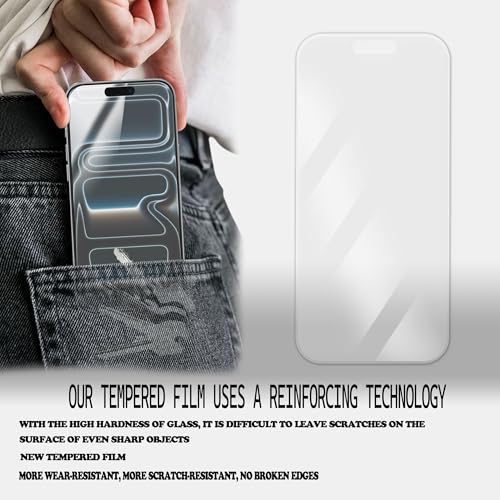 Anti Glare Matte Screen Protector For iPhone 17 Promax Tempered Glass Anti Fingerprint Film 2-Pack with Easy Alignment Tool