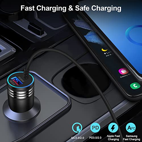 Type C Car Charger Adapter Plug USB C 48W USB Charger+USB C Cable Fast Charging Compatible for Motorola Razr/Razr+/Razr 40 50 Ultra/Edge 2024/Edge+/Edge 5G UW/G Power/G Stylus 5G 2024/5G 2024/G Play