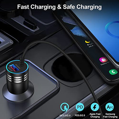 Type C Car Charger Adapter Plug USB C 48W USB Charger+USB C Cable Fast Charging Compatible for Motorola Razr/Razr+/Razr 40 50 Ultra/Edge 2024/Edge+/Edge 5G UW/G Power/G Stylus 5G 2024/5G 2024/G Play