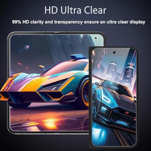 2 Sets Screen Protector for Google Pixel 9 Pro Fold, HD Clear Soft TPU Film for Google Pixel 9 Pro Fold 8.0", Front + Back Flexible Film, Self-Healing, Scratch-Resistant, Easy to Install