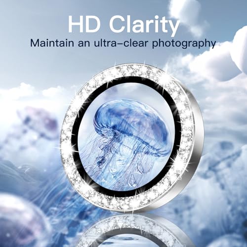 JETech Camera Lens Protector for iPhone 16 Pro/16 Pro Max, Silver, 1 Set - color: Silver