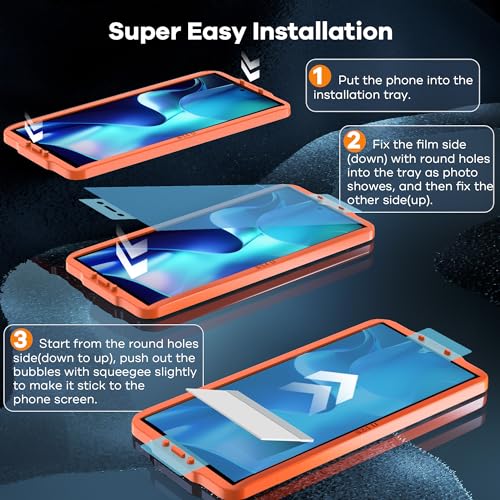 FANGTIAN 4-Pack for Samsung Galaxy S24 Ultra Screen Protector Film [6.8"] - size: S24 Ultra-6.8 Inch