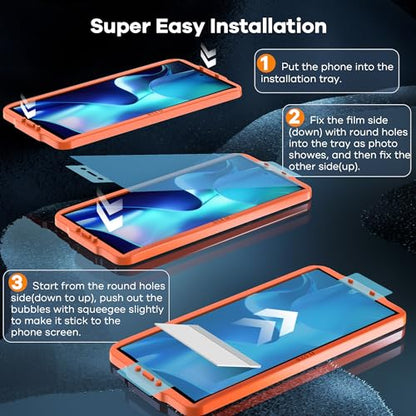 FANGTIAN 4-Pack for Samsung Galaxy S24 Ultra Screen Protector Film [6.8"] - size: S24 Ultra-6.8 Inch