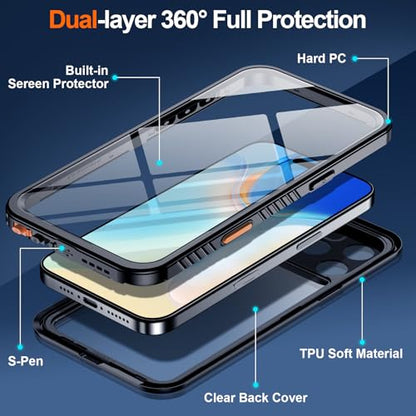 MOZOTER for iPhone 16 Pro Max Case Waterproof with Clear Sound | [IPX8 Underwater Case][Full Body Shockproof & Dropproof]Built-in Screen Protector for iPhone 16 Pro Max 6.9 inch-Black - size: For iPhone 16 Pro Max-6.9"
