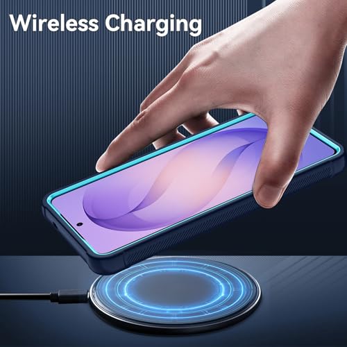 for Samsung Galaxy S26 Ultra Case with HD Screen Protector, 3-Layer Shockproof Military Grade Full Body Protection, Heavy Duty Hybrid Protective Phone Cover (Navy/Blue) - color: Navy/Blue