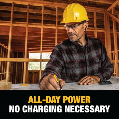 DEWALT Heavy Duty Wired Earphones with Microphone, 3.5mm - style: 3.55mm Headphones
