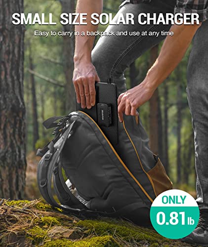 BLAVOR 10W Portable Solar Charger (5V/2A Max), Small Foldable Solar Panel - color: Gray