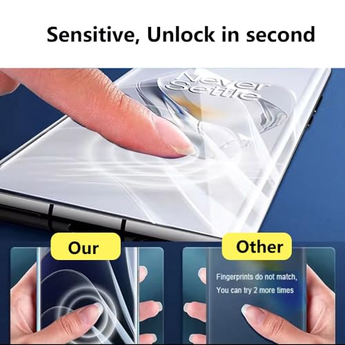 Hydrogel Film Screen Protector, Soft TPU Film Screen Protector for OnePlus 13 [Not Glass, HD，3 Pack]