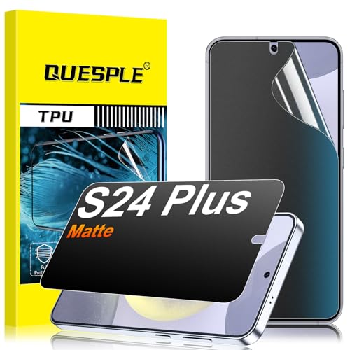 2 Pack for Samsung Galaxy S24 Plus Anti-Glare Matte Privacy Screen Protector 6.7 inch, Smooth and Responsive Touch Flexible EPU Film, [Support Fingerprint Unlock] [Self-Healing] [Not Glass] - size: Samsung Galaxy S24 Plus
