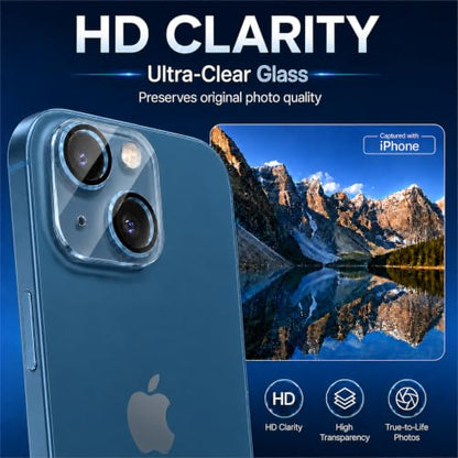 Camera Lens Protector for iPhone 13/iPhone 13 Mini- 3 Pack - size: iPhone 13/13 Mini