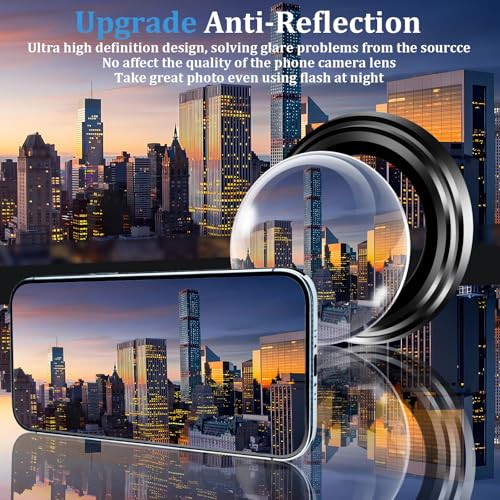 (3+2 Pack) 360° Privacy Screen Protector for iPhone 17 Air 【4 Way Anti Spy】 + Camera Lens Protector,9H Shatterproof, Anti-Peep,Bubble-Free, Case Friendly Easy Installation Frame Included - size: iPhone 17 Air