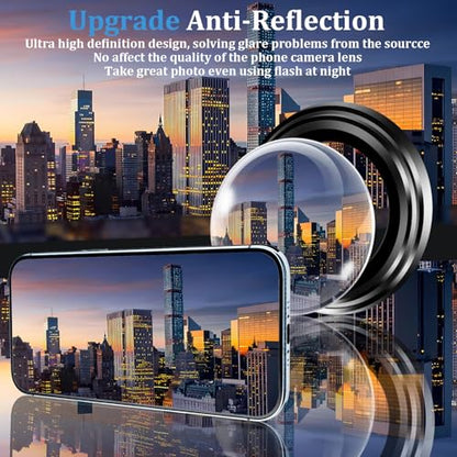 (3+2 Pack) 360° Privacy Screen Protector for iPhone 17 Air 【4 Way Anti Spy】 + Camera Lens Protector,9H Shatterproof, Anti-Peep,Bubble-Free, Case Friendly Easy Installation Frame Included - size: iPhone 17 Air