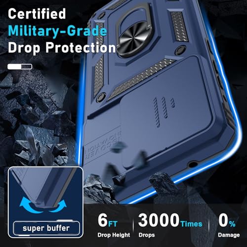 for Moto G Stylus 5G 2026/2025 Case Built in Slide Camera Cover - color: Blue, size: Moto G Stylus 5G 2026/2025
