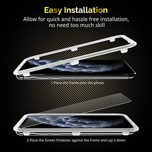 UNBREAKcable 3-Pack Screen Protector for iPhone 11 Pro Max/iPhone XS Max | Shatterproof Tempered Glass, Easy Installation, 9H Hardness, 99.99% HD Clear, Bubble-Free, Anti-Fingerprint, Case Friendly - size: iPhone 11 Pro Max/XS Max