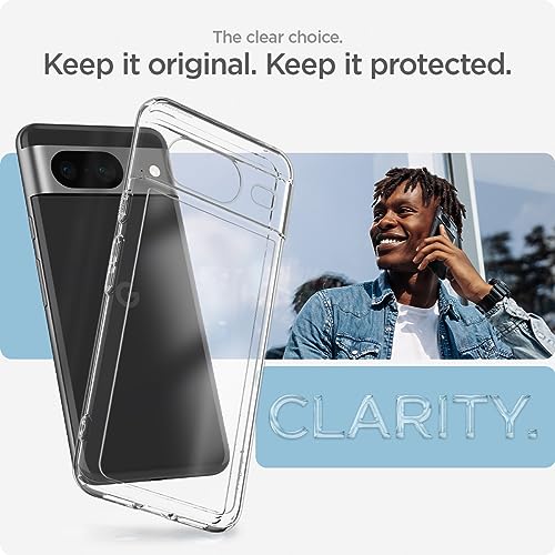 Spigen Ultra Hybrid for Pixel 8 Case, Crystal Clear - color: Clear, size: Pixel 8
