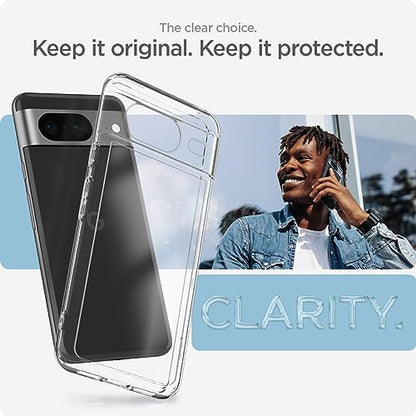 Spigen Ultra Hybrid for Pixel 8 Case, Crystal Clear - color: Clear, size: Pixel 8