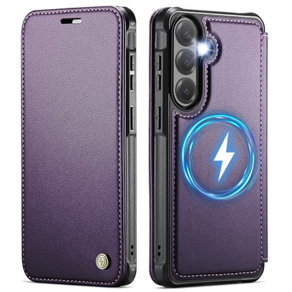 for Galaxy S26 Plus Slim Wallet Case Wireless Charging, Purple - color: Purple, size: Galaxy S26 Plus