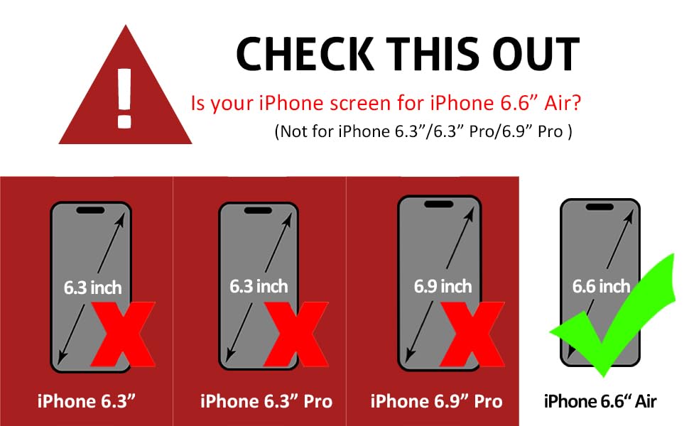 iCarez HD Anti Glare Matte Screen Protector for iPhone Air 2025 [3 Pack] (Case Friendly) Premium No Bubble Easy to Apply with Hinge Installation