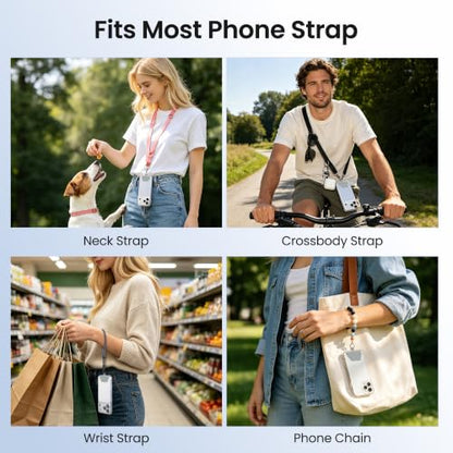 COCASES Phone Tether Tab, Phone Lanyard Strap Tab, 4 Pack Grey - color: Grey X4