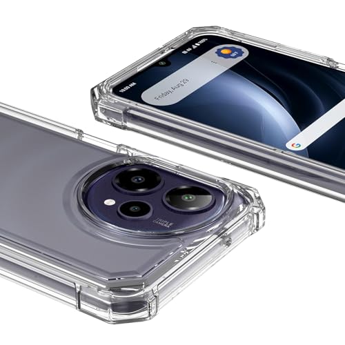DpS for Cricket Icon Plus 2026/At&t Verge 2 Case 3-in-1,Cricket Iconplus 2026 with Screen Protector, Dual-Layer Case Full Body,At&t Verge 2 Hard PC Bumper & Silicone Back Cover.(Clear) - color: A_Clear