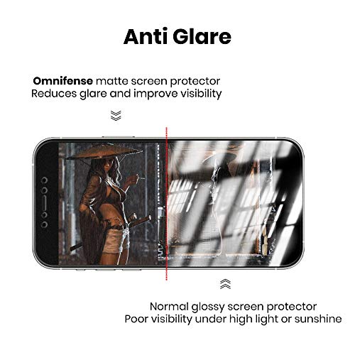 Matte Privacy Screen Protector Designed for iPhone 12 Pro Max (6.7") Non-Tempered Glass, 2 Way Anti Spy Anti Glare Anti Fingerprint Case Friendly, 2 Pack - size: iPhone 12 Pro Max