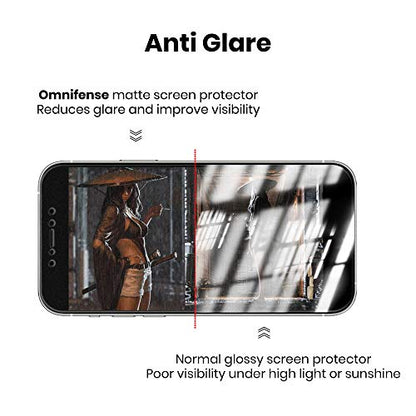 Matte Privacy Screen Protector Designed for iPhone 12 Pro Max (6.7") Non-Tempered Glass, 2 Way Anti Spy Anti Glare Anti Fingerprint Case Friendly, 2 Pack - size: iPhone 12 Pro Max