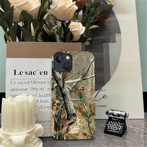 Case for iPhone 13 14, Dual Layer Phone Cover, Real Jungle Camo | Shockproof Hybrid Phone Case, Soft TPU and Hard PC, Durable Anti-Scratch Protection - color: Real Jungle Camo, size: Iphone 13/14