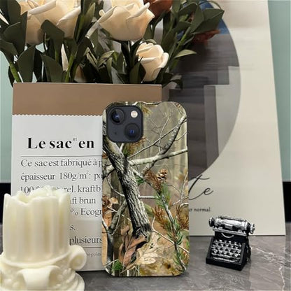Case for iPhone 13 14, Dual Layer Phone Cover, Real Jungle Camo | Shockproof Hybrid Phone Case, Soft TPU and Hard PC, Durable Anti-Scratch Protection - color: Real Jungle Camo, size: Iphone 13/14